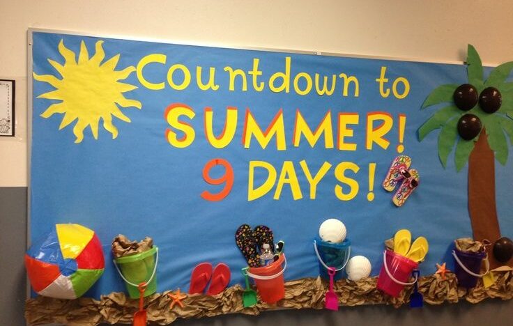 sign for a countdown to summer days