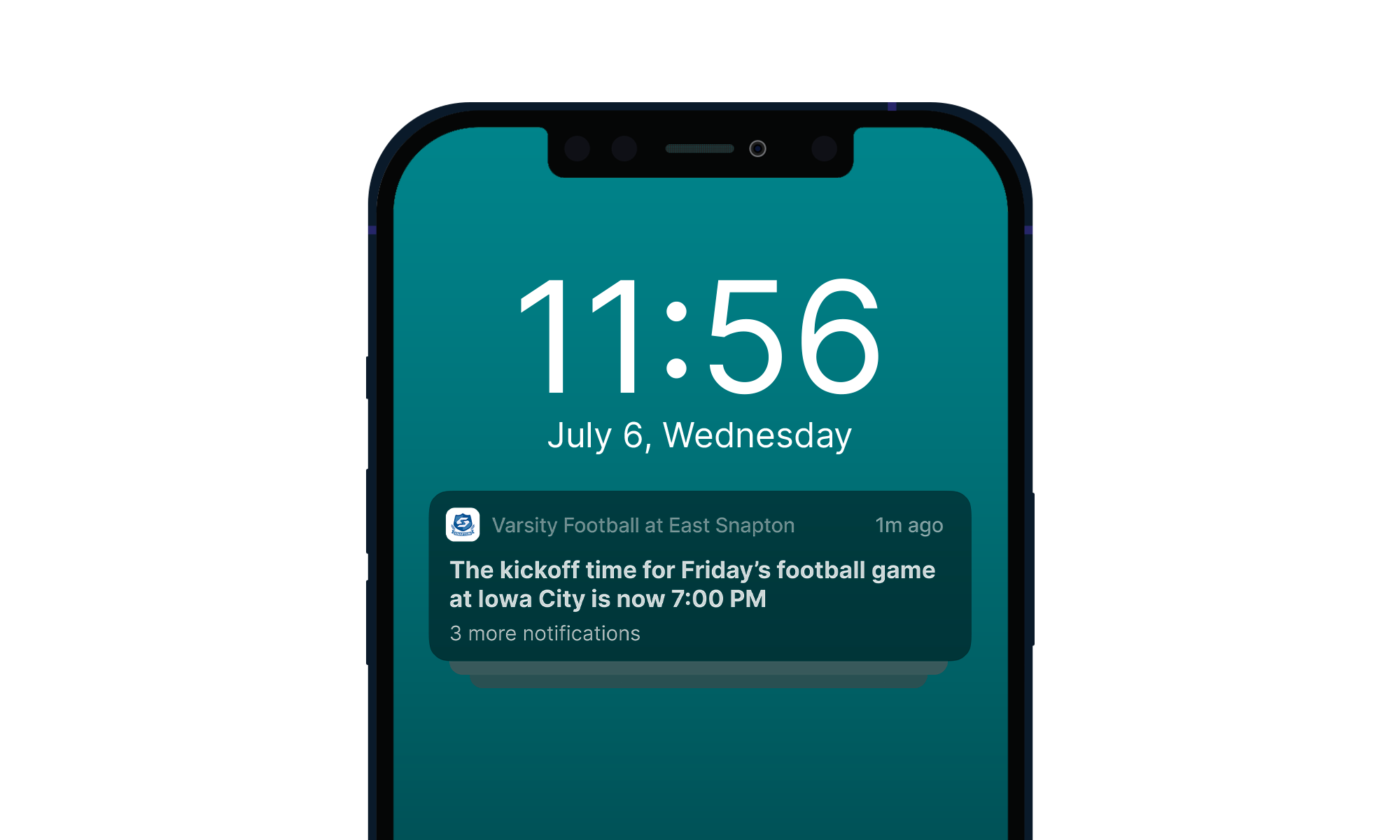 FanX push notification on phone screen