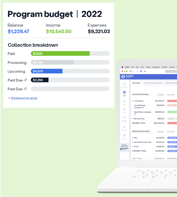 program budget screenshot