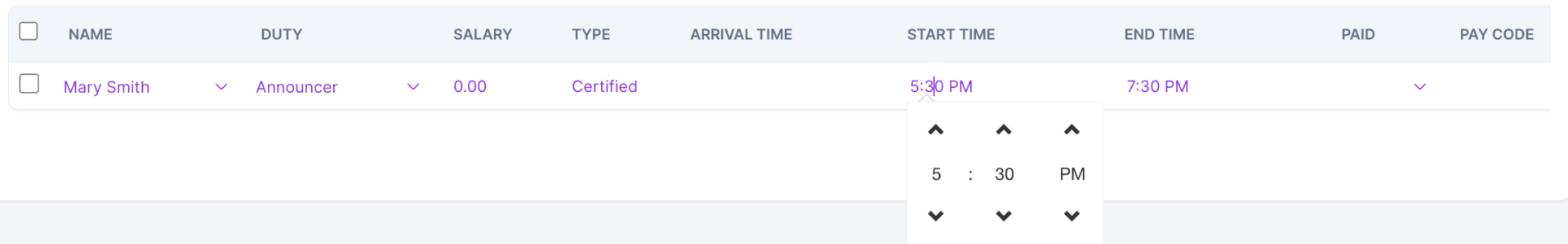 screenshot of Workers Assignment feature in AD Assist